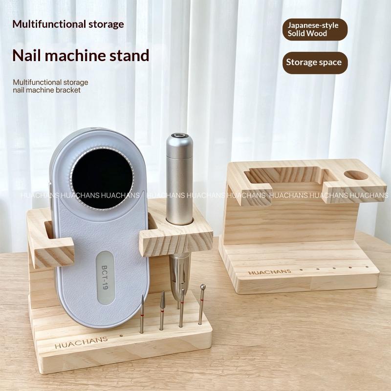 Nail Drill Machine - Портативный деревянный держатель для насадок для