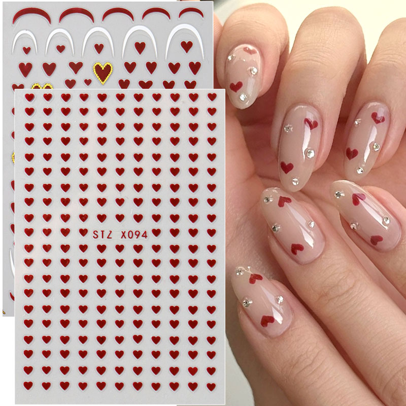 2 шт., мини-наклейки для дизай – обзор и цена Nail Art Valentines Day