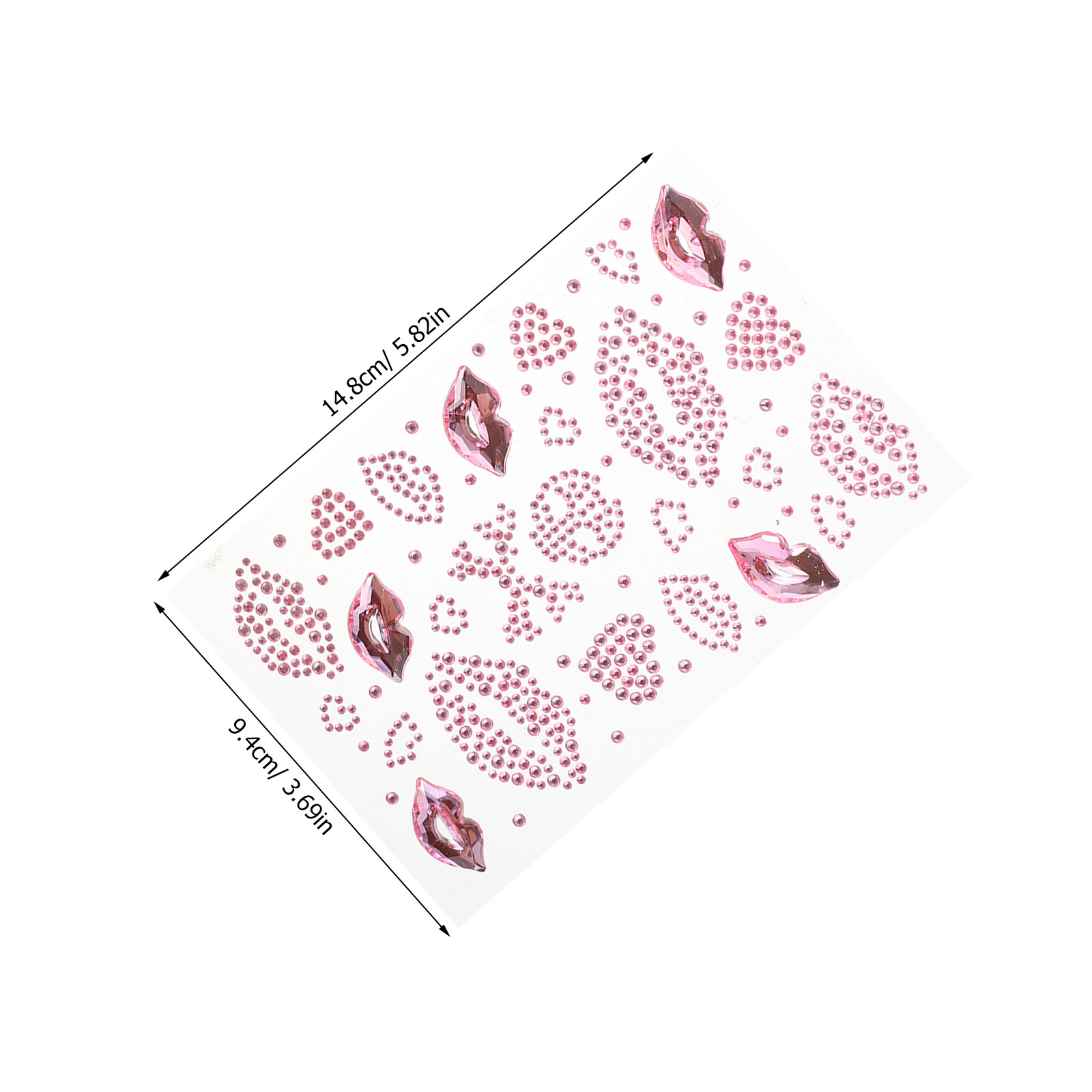 10 листов наклеек для губ с кр – обзор и цена Nail Art Valentines Day