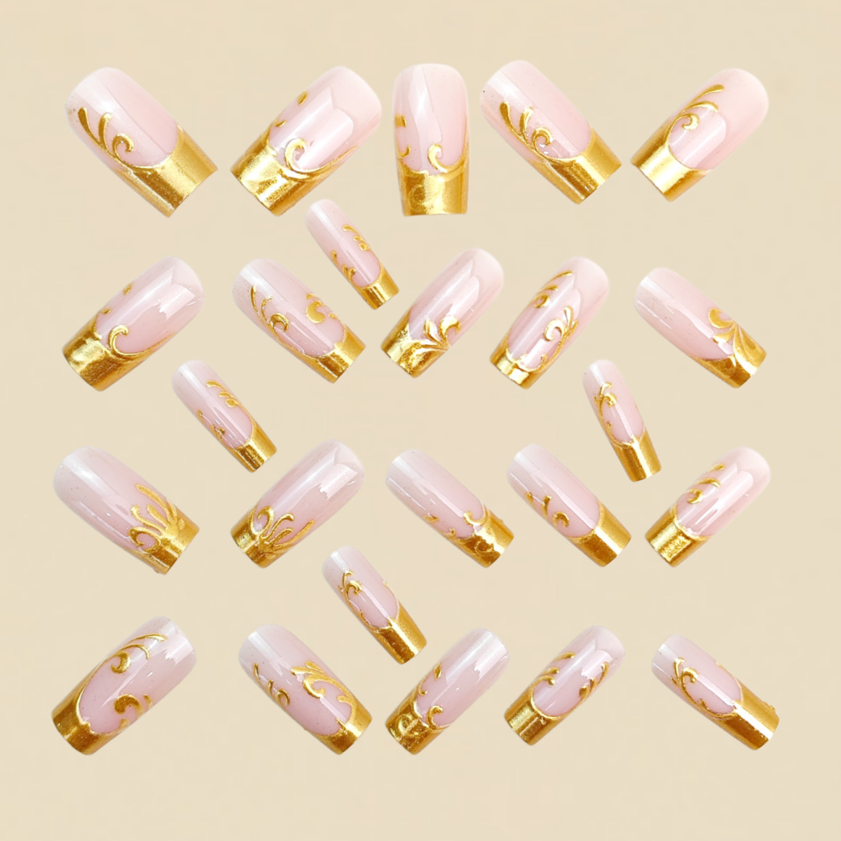 Средне-длинные накладные ногти – обзор и цена Nail Art Press On